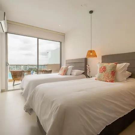 Baia Crystal Luxury - Penthouse Vista A La Laguna * Cartagena